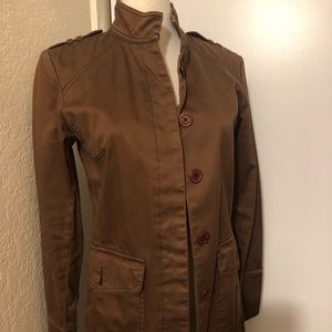 Vintage! Women’s Kenneth Cole Reaction brown long trench jacket/coat